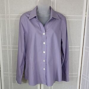 Coldwater Creek Purple Buttondown Shirt